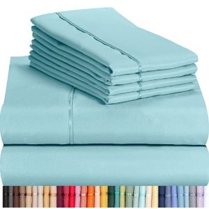 Today Only: LuxClub 6 PC Sheet Set Bamboo Sheets