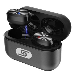 TWS Bluetooth 5.0 wireless Earbuds with patented intelligent Metal Charging case
