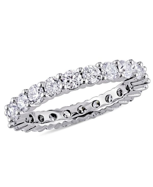 Certified Diamond (2 ct. t.w.) Eternity Band in 14k White Gold
