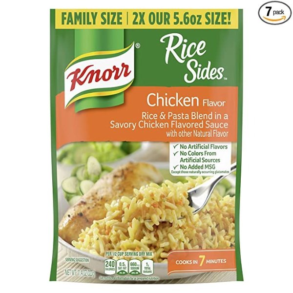 Rice Side Dish, Chicken, 11.4 oz, Pack of 7