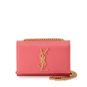 Saint Laurent Monogram Small Crossbody Bag, Pink @ Bergdorf Goodman