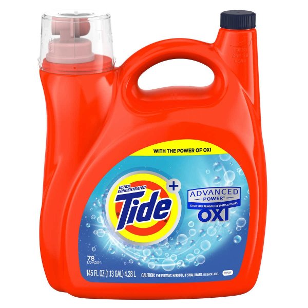 Advance Power with Oxi Liquid Laundry Detergent, Original, 78 Loads, 145 fl oz