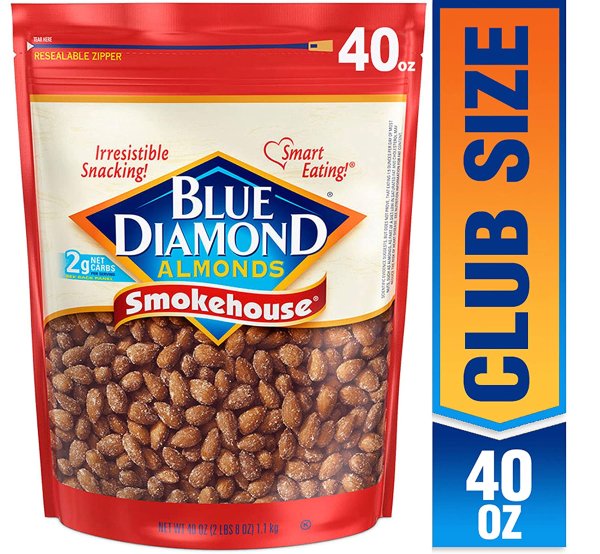 Blue Diamond Almonds, Smokehouse 40oz