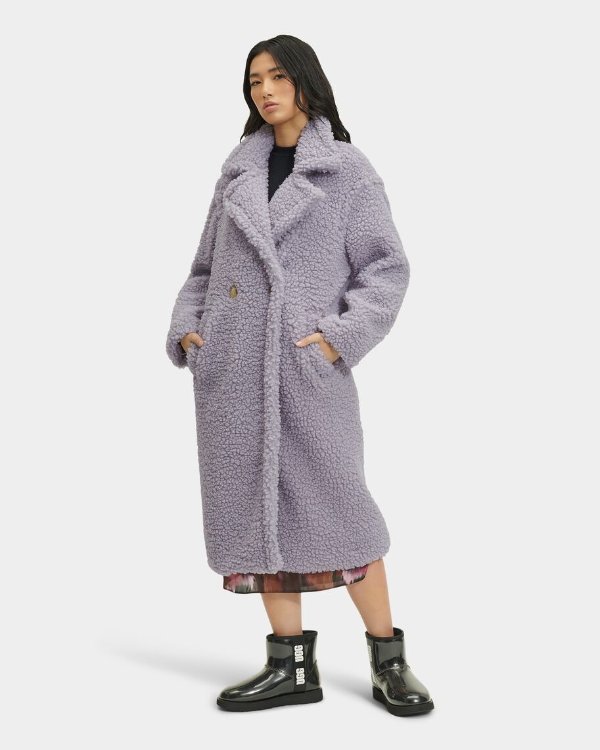 Gertrude Long Teddy Coat | UGG®