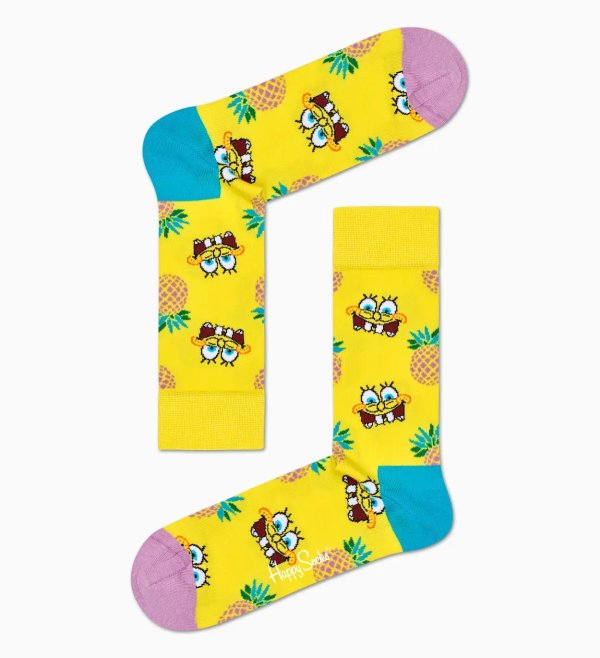 x Sponge Bob: Fineapple Surprise Socks