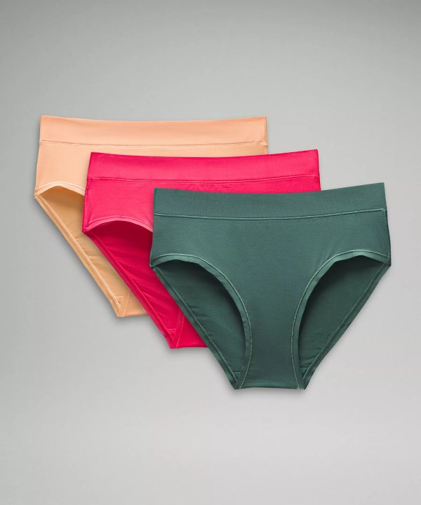 UnderEase Mid-Rise Bikini Underwear *3 Pack | Women's Underwear | lululemon