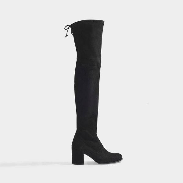 Tieland Boots in Black Suede Leather