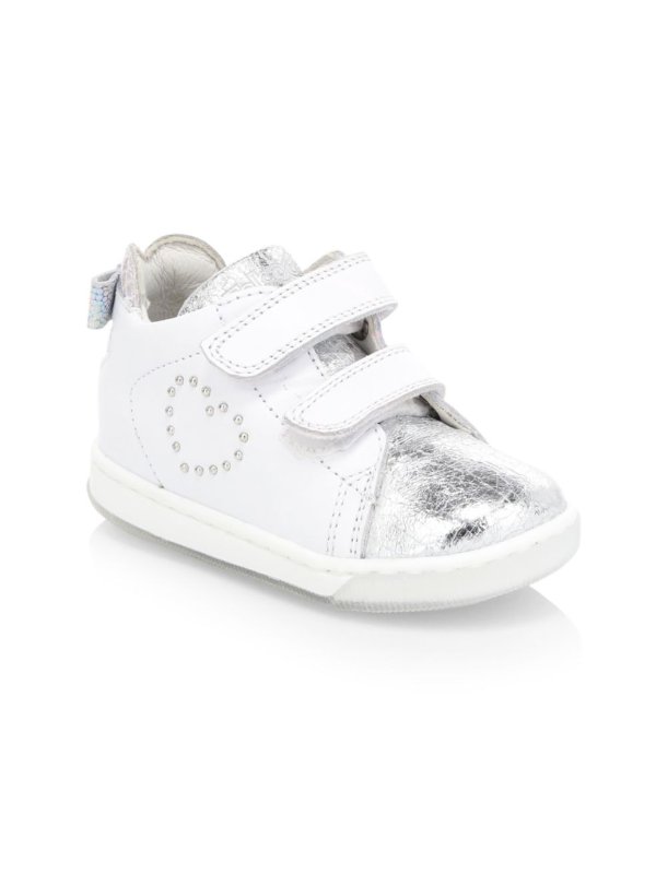 Baby's & Little Girl's Falcotto Adelfa Metallic Cap Toe Leather Sneakers