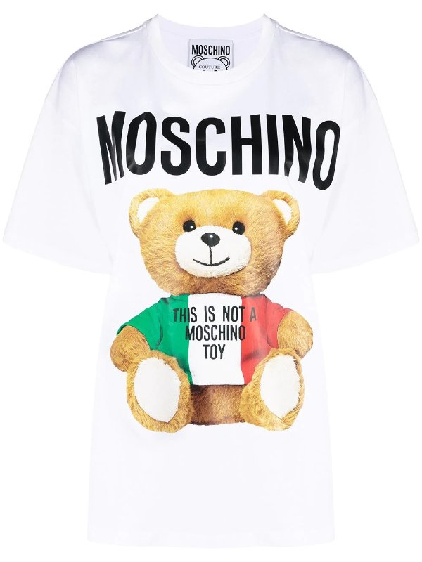 Teddy Bear print oversized T-shirt