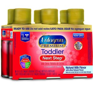 Enfagrow PREMIUM Toddler Next Step Natural Milk, Ready to Use, 8 Fluid Ounce Bottle, 6 Count (Pack of 4)