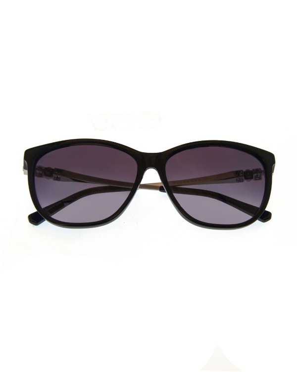 Shiny Black & Smoke Sunglasses SK0225-5601B