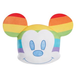 Disney Pride Character Head Plush Mickey Mouse