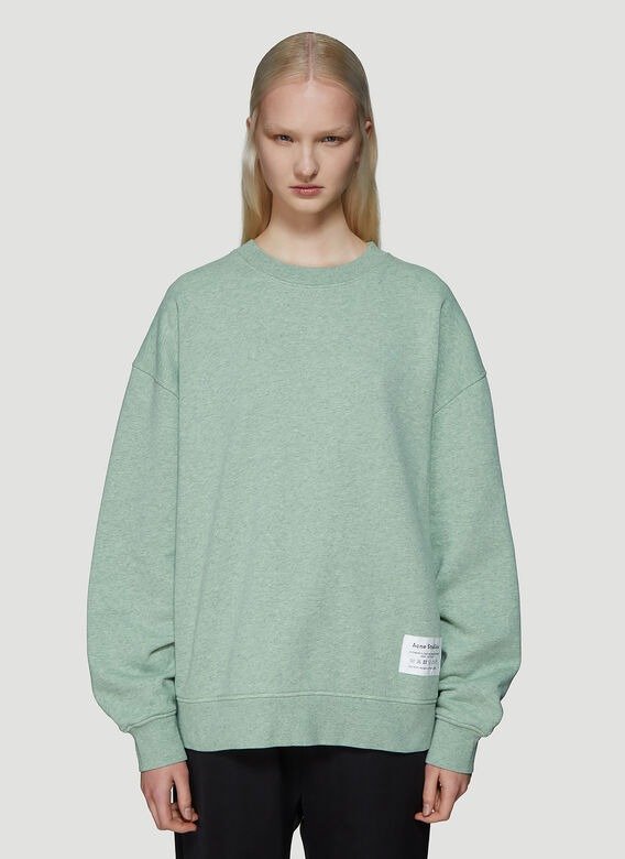 Fyona Crewneck Sweater in Green