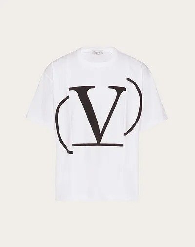 DECONSTRUCTED VLOGO T-SHIRT for Man | Valentino Online Boutique