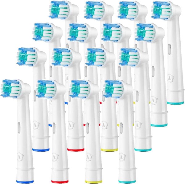 Aster 电动牙刷替换头 16个 适用于Oral B电动牙刷