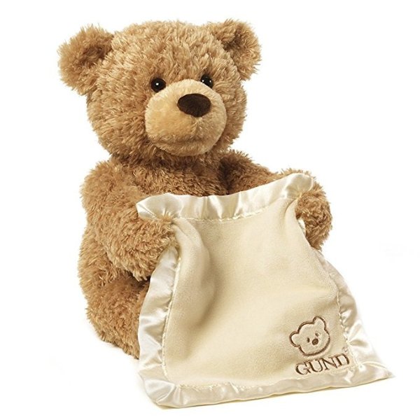Peek-A-Boo Teddy Bear Animated Stuffed Animal Plush, 11.5"