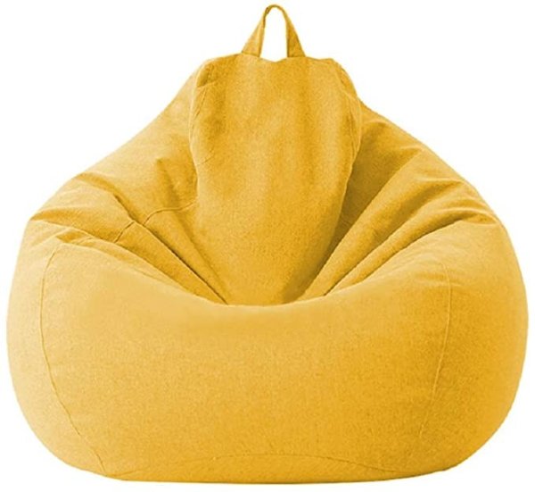 黄色懒人沙发套