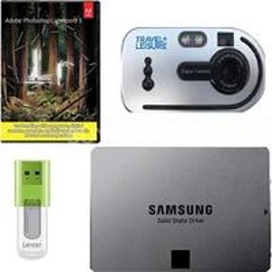 500GB Samsung 840 Evo SSD + Lightroom 5 + 32GB Flash Drive + Travel Leisure 3 in 1 Digital Camera