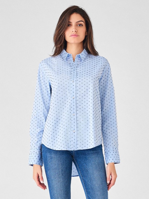 Metropolitan Ave Top | Blue Dotted