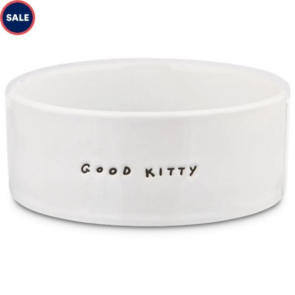 Harmony Good Kitty Ceramic Cat Bowl, 1 Cup | Petco