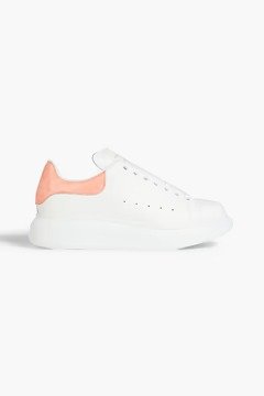 Larry croc-effect and smooth leather sneakers