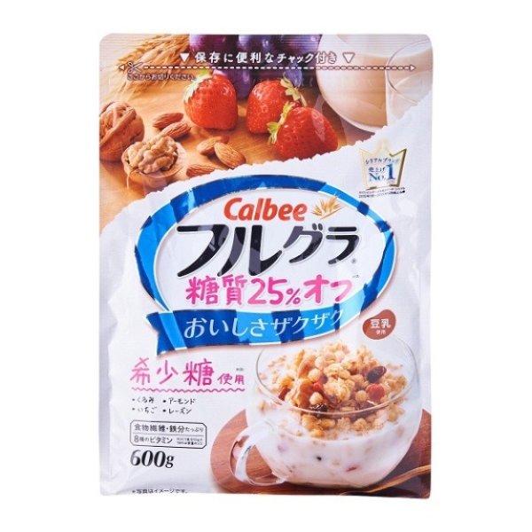 日本CALBEE卡乐比B 低糖即食营养麦片 600g