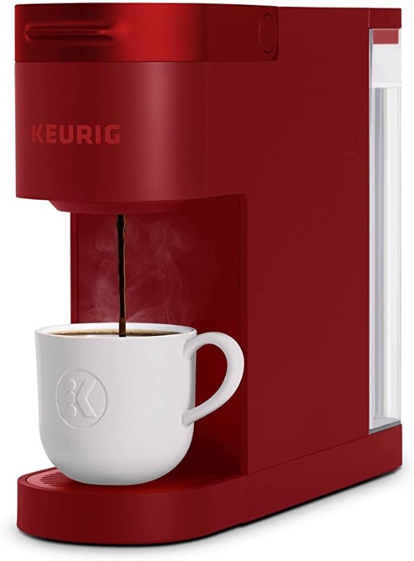 K-Slim Coffee Maker, Single Serve K-Cup Pod Coffee Brewer, Multistream Technology, Scarlet Red