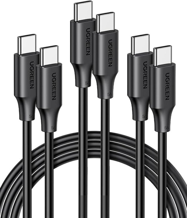 USB C Cable 100W 3-Pack 6.6FT