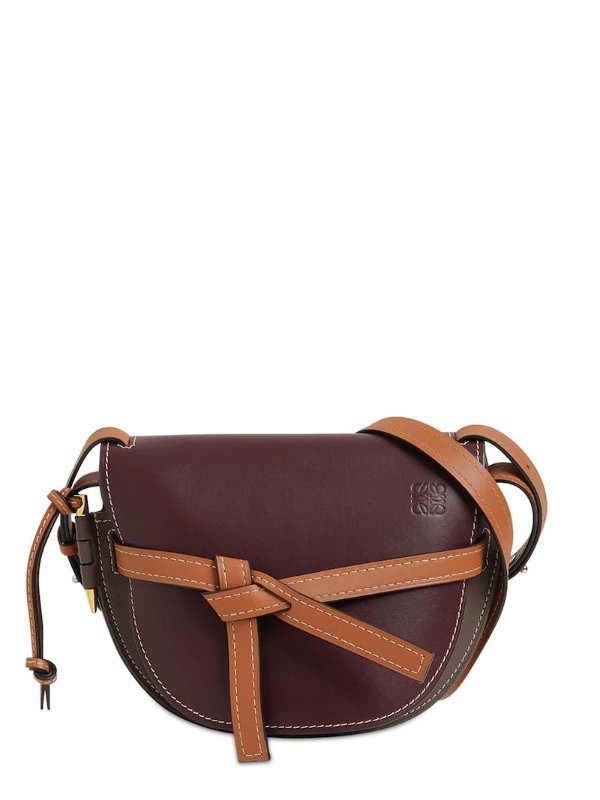 GATE SMALL COLOR BLOCK LEATHER BAG