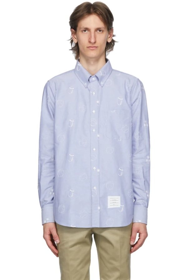 Blue Oxford Multi Ball Shirt