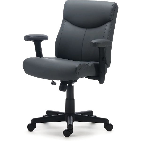 Staples Traymore Luxura Managers Chair, Gray (53246)