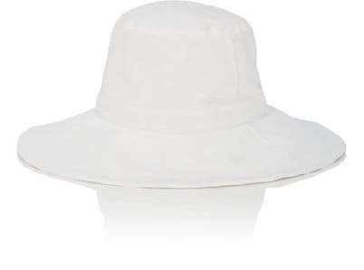 Wire-Brim Cotton Canvas Sun Hat