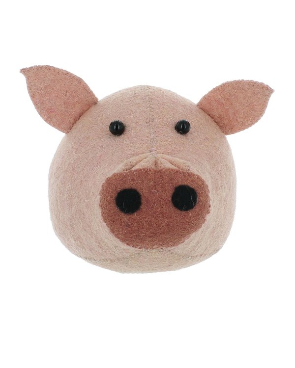 Kids' Mini Pig Head Wall Decor