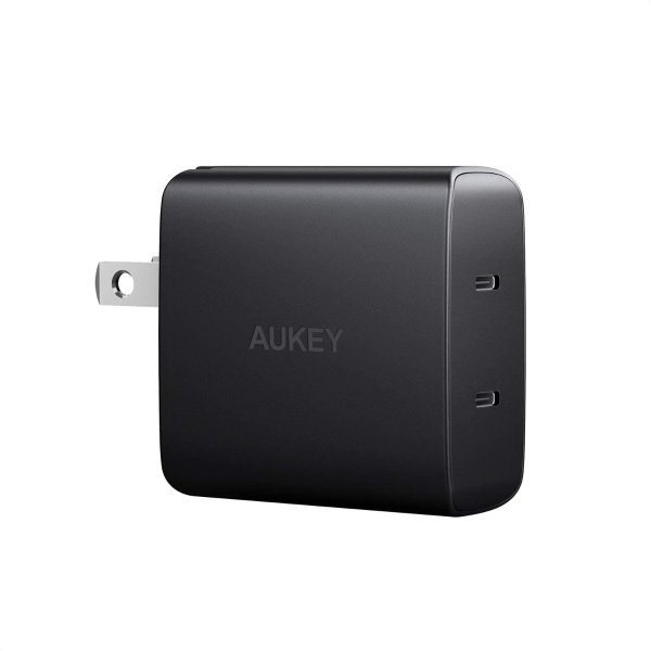 AUKEY 36W PD 3.0 USB-C 2口充电器