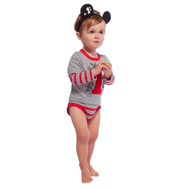 Mickey Mouse and Friends 1st Birthday Bodysuit and Headband Set for Baby | shopDisney