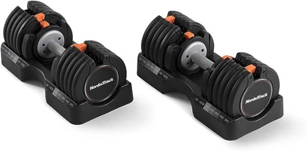 55 lb Select-a-Weight Dumbbell Pair