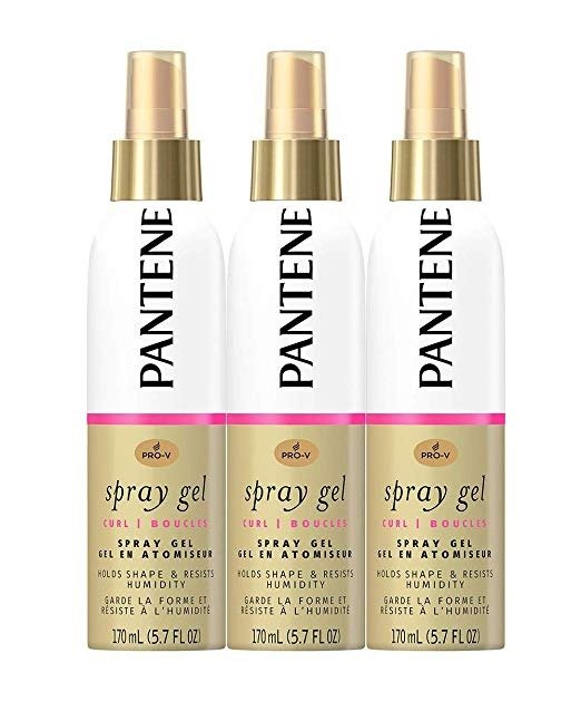 Spray Gel, Pro-V Curl, Hold Shape & Resist Humidity, 5.7 Fl Oz, Triple Pack