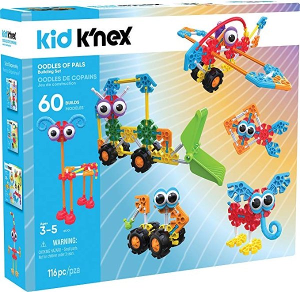 KID K’NEX – Oodles of Pals Building Set – 115 Pieces – Ages 3 and Up Preschool Educational Toy (Amazon Exclusive)