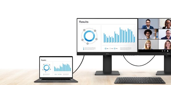 GW2785TC Office Monitor 27" 1080p | Coding Mode | IPS | Eye-Care Tech | Adaptive Brightness | Height and Tilt screen | Speakers | Noice-Cancelling Mic | Daisy Chain | DisplayPort | HDMI | USB-C