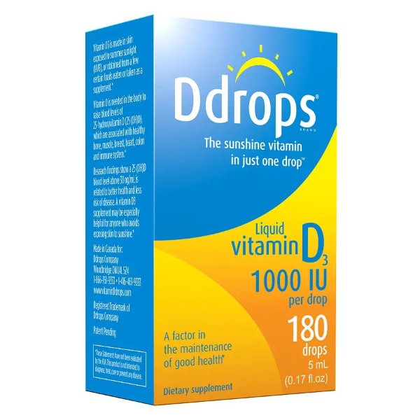 Ddrops Vitamin D3 1000 IU