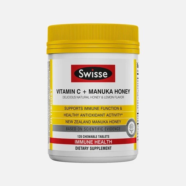 Chewable Vitamin C + Manuka Honey – 1000 mg | Swisse USA