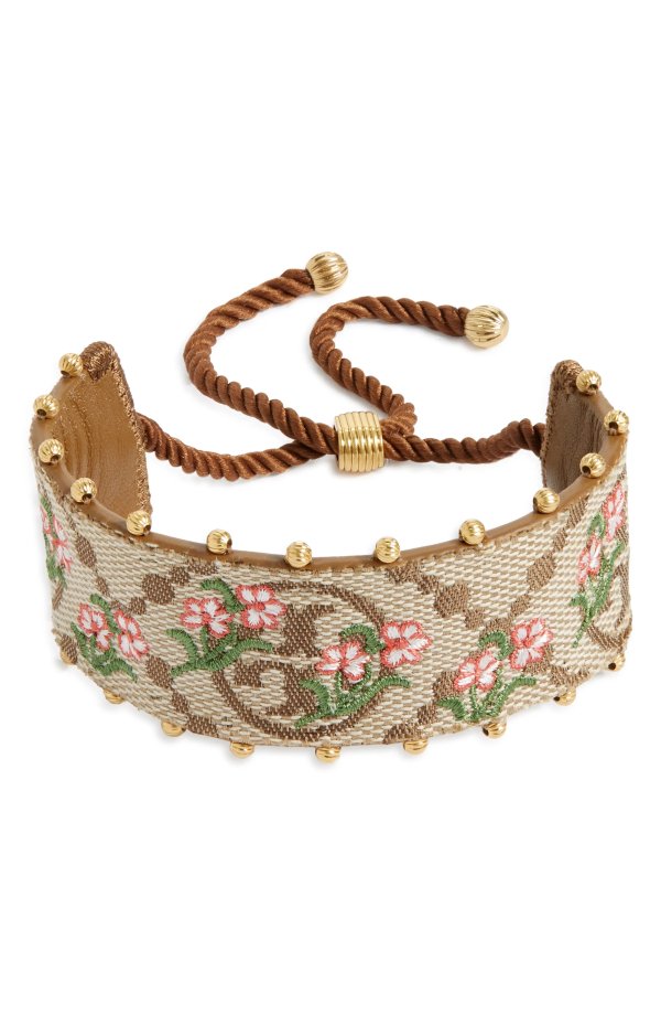 Monogram Floral Bracelet
