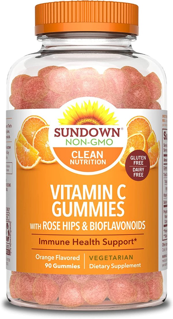 Vitamin C Gummies with Rosehips 90 Count