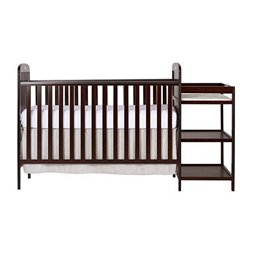 , 4 in 1 Full Size Crib and Changing Table Combo