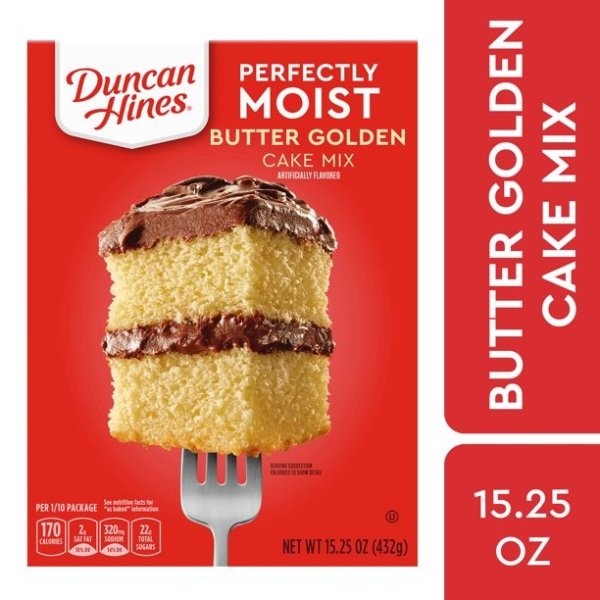 Classic Butter Golden Cake Mix, 15.25 Oz Box