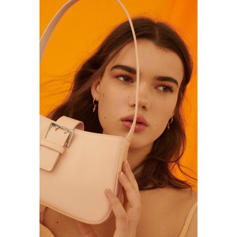 Top Stitch Baguette Bag