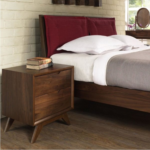 Palm Springs 2-Drawer Mid Century Nightstand - Midcentury - Nightstands And Bedside Tables - by Houzz