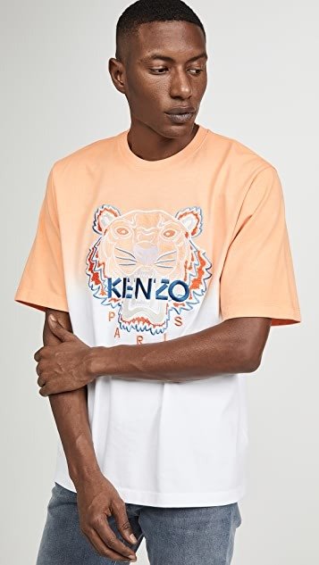 Dip Dye Tiger Oversize T-Shirt