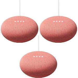 Google Nest Mini - 2nd Gen Smart Speaker 3-Pack