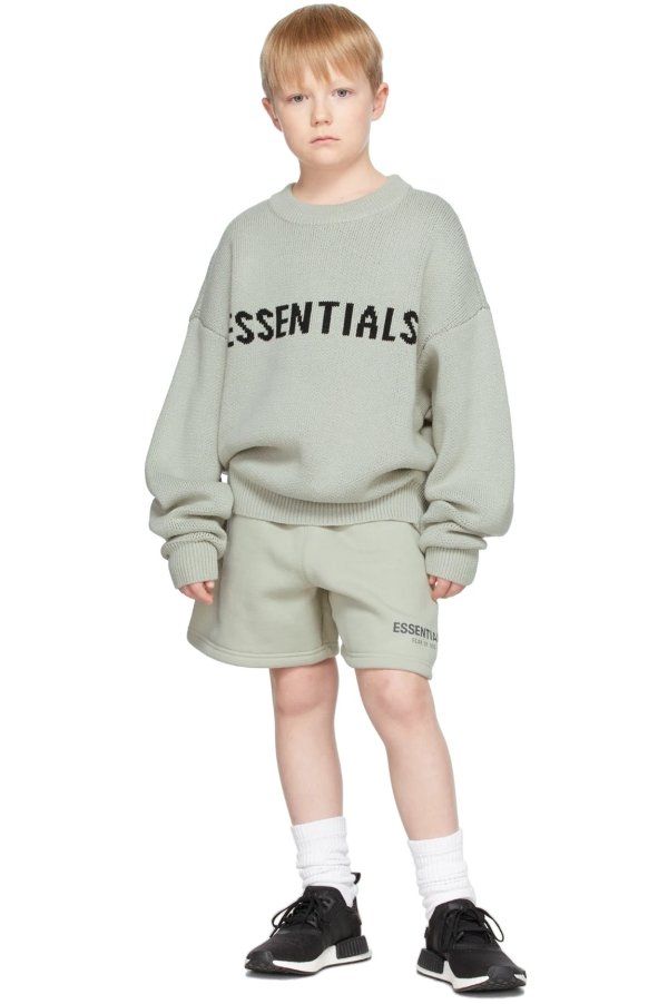 SSENSE Exclusive Kids Green Pullover Sweater
